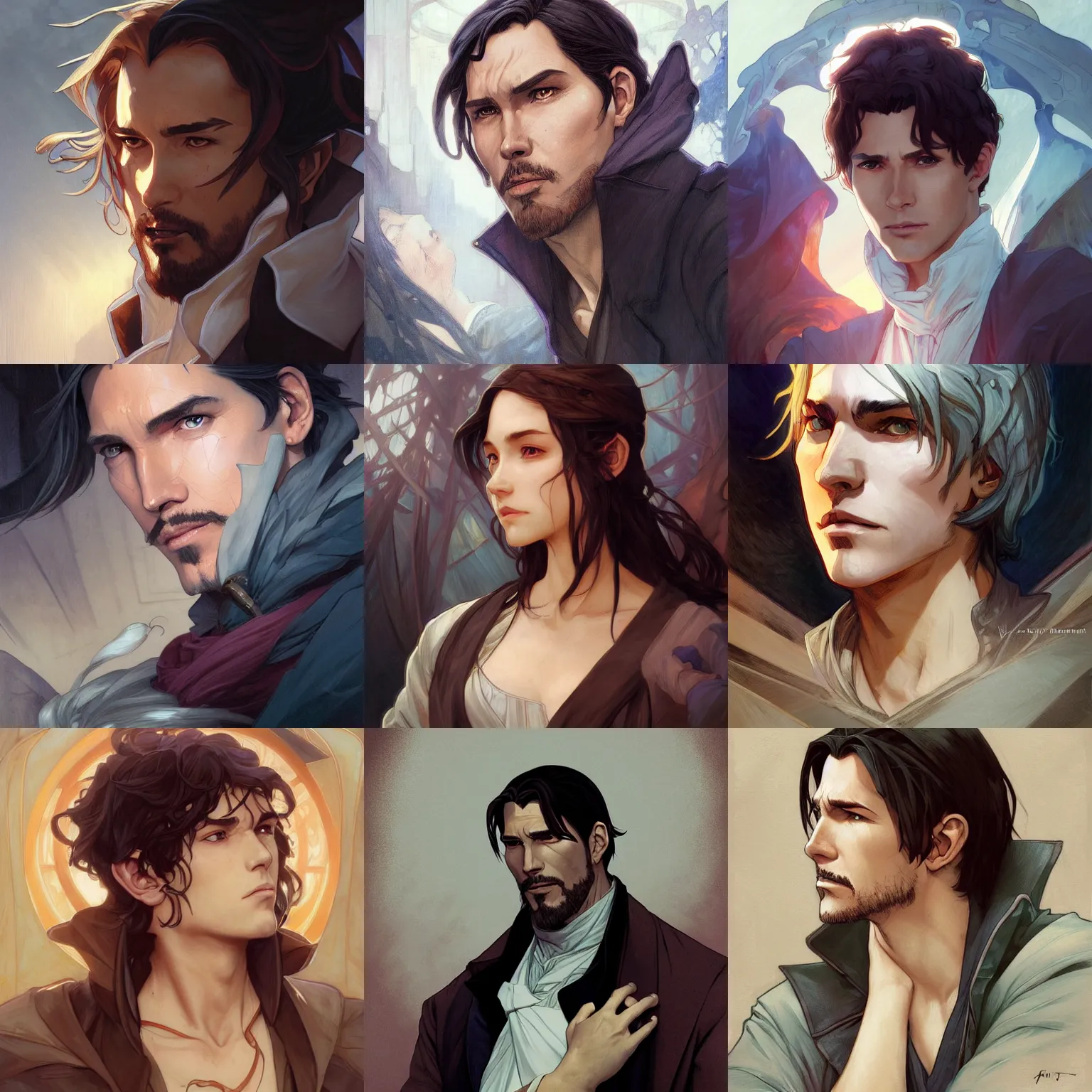 Prompt: count of monte cristo, art by artgerm and greg rutkowski and magali villeneuve and alphonse mucha and rossdraws and makoto shinkai, young jim caviezel, portrait, highly detailed, headshot, digital painting, trending on artstation, concept art, sharp focus, illustration