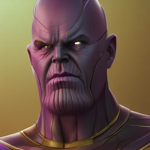 Image similar to Thanos wearing makeup, hyperdetailed, artstation, cgsociety, 8k