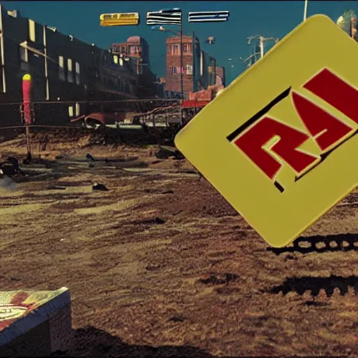 Image similar to a still of the movie raw ( 2 0 1 6 ), 1 9 9 7 blast corps graphics nintendo 6 4 visuals aesthetic