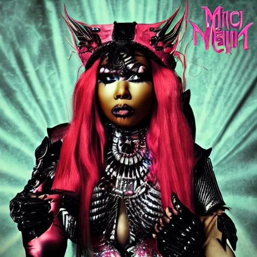 Image similar to nicki minaj metal album cover