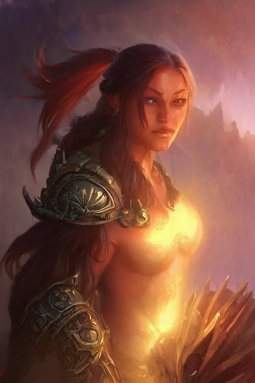 Image similar to world of warcraft, digital painting, portrait , cinematic lighting, highly detailed, artstation, concept art, illustration, smooth, sharp focus, artgerm , greg rutkowski, alphonse mucha, editor's pickup, trending on artstation, trending on deviantart, WLOP