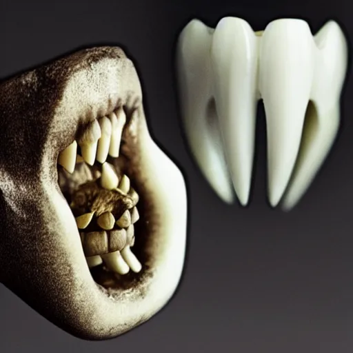 Image similar to man made of teeth