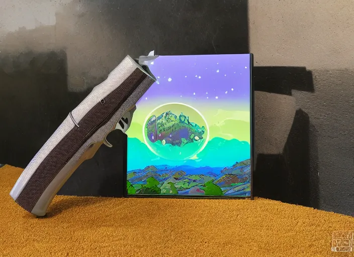 Image similar to landscape inspired Rick and Morty style H 704