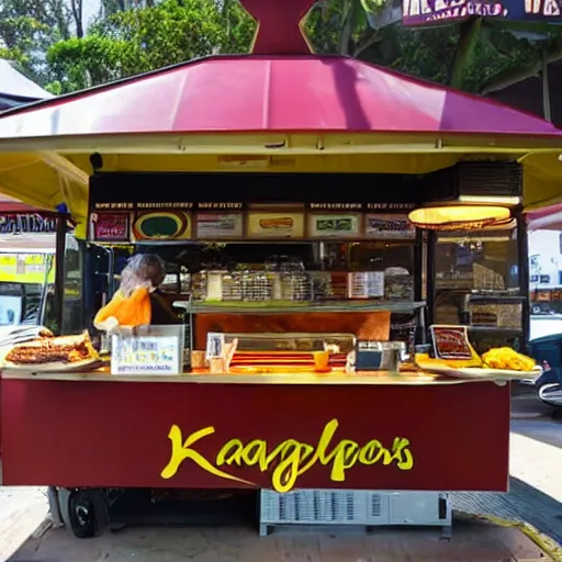 Image similar to kangaroo burger stand