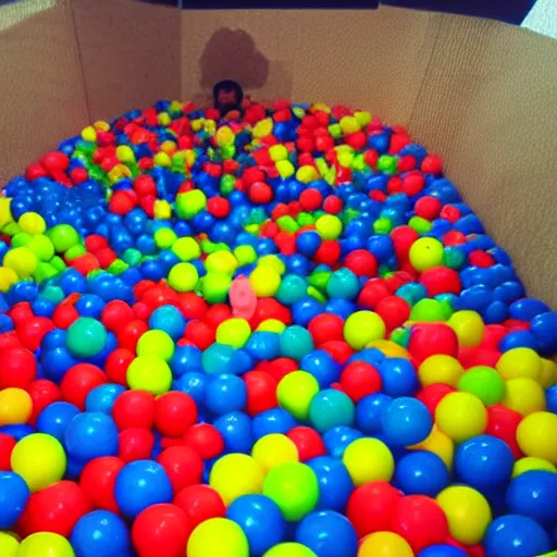 Image similar to a ball pit approaches you.