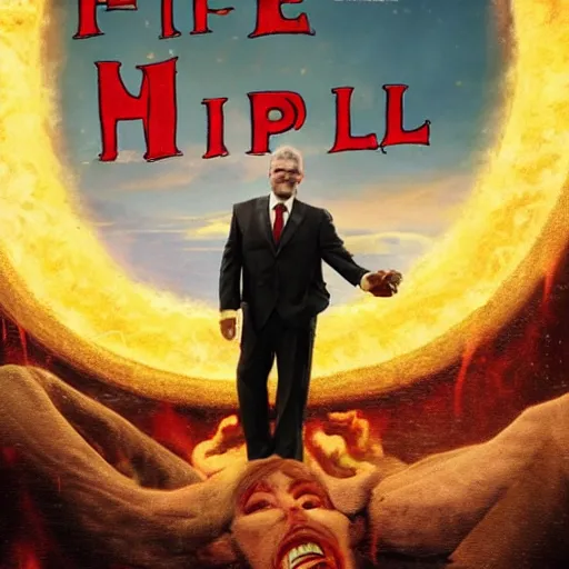 Prompt: The happiest man in hell