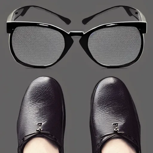 Prompt: fat man fancy shoes glasses gothic funny