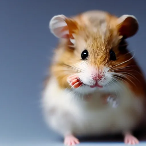 Image similar to a very tiny dwarf hamster : : eating and consuming a minuscule and tiny screaming little child like zeus from goya, realistic, depth of field, bokeh blur, studio lighting, detailed, 4 k ultra hd