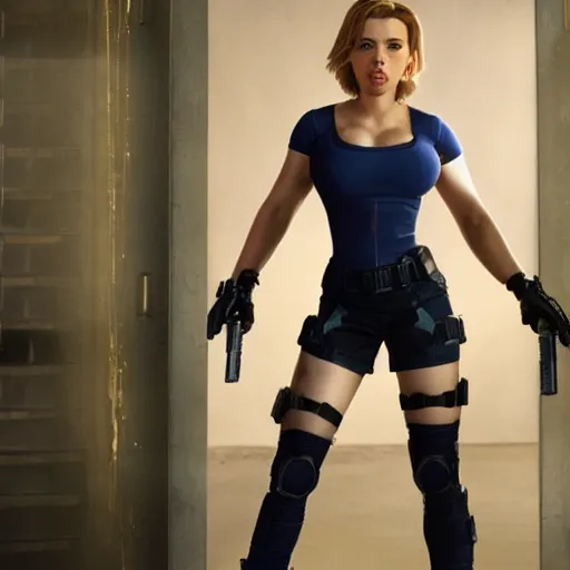 Image similar to Scarlett Johansson as Jill Valentine