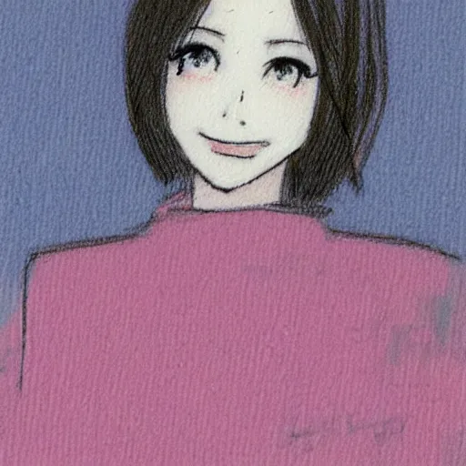 Prompt: Pastel sketch of Makoto Kino