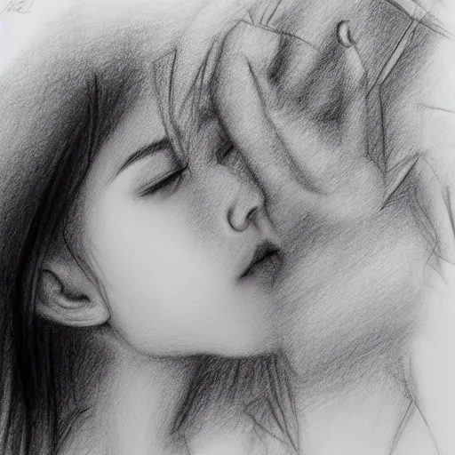 Image similar to dream. pencil sketch