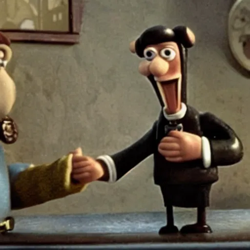 Prompt: rasputin in Wallace & Gromit