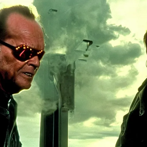 Image similar to VFX movie where Jack Nicholson plays the Terminator by Emmanuel Lubezki