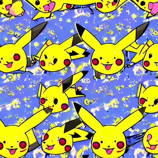 Image similar to pikachu on acid, intricate detail, 8K optane render