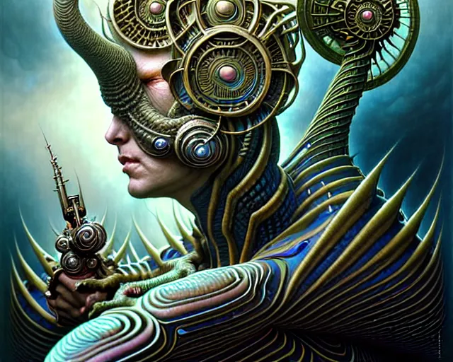 Prompt: the army of transcendence, fantasy character portrait made of fractals, ultra realistic, wide angle, intricate details, the fifth element artifacts, highly detailed by peter mohrbacher, hajime sorayama, wayne barlowe, boris vallejo, aaron horkey, gaston bussiere, craig mullins