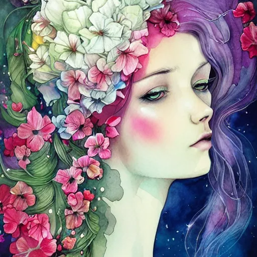 Image similar to watercolor flower by anna dittmann