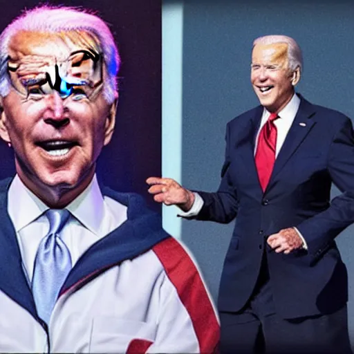 Image similar to joe biden on mustafar