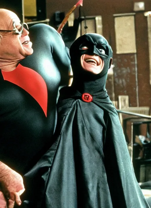 danny devito as robin batmans sidekick Stable Diffusion OpenArt danny devito as robin batmans sidekick Stable Diffusion OpenArt