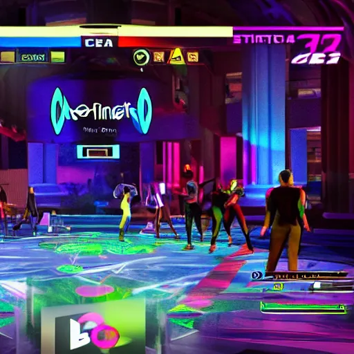 Prompt: dance central Xbox game set in Washington D.C.