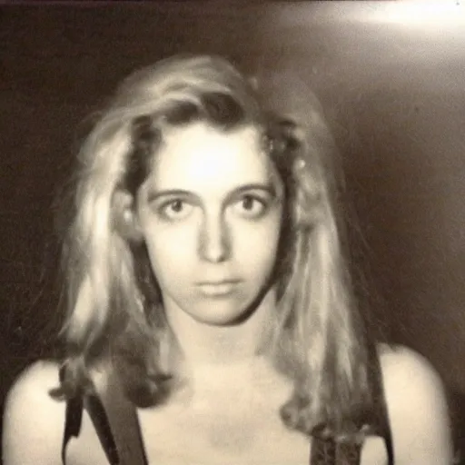 Image similar to The last known picture of Jessica Smith, before being abducted by aliens, circa 1982, photograph