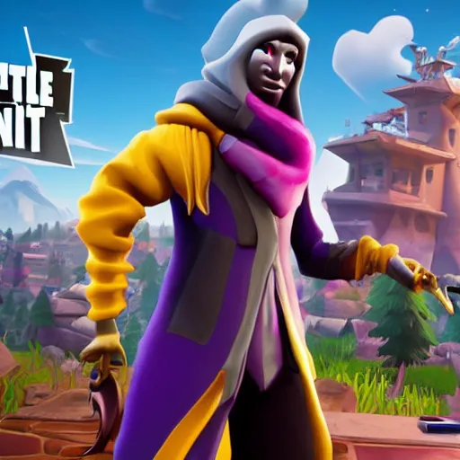 Image similar to bippadotta as a wizard, in fortnite