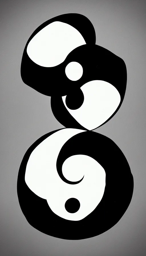 Image similar to Abstract representation of ying Yang concept, by burns jim