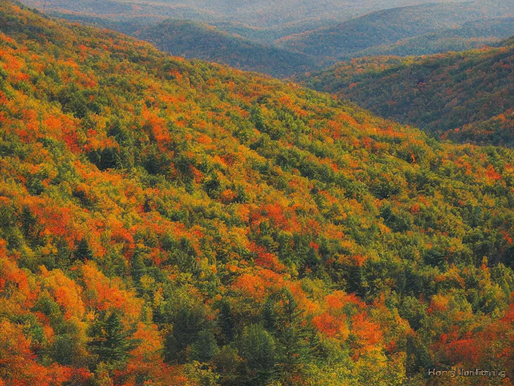 Image similar to appalachian mountains of the laurentians, by hong ling