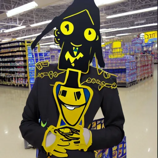 Prompt: bill cipher at walmart