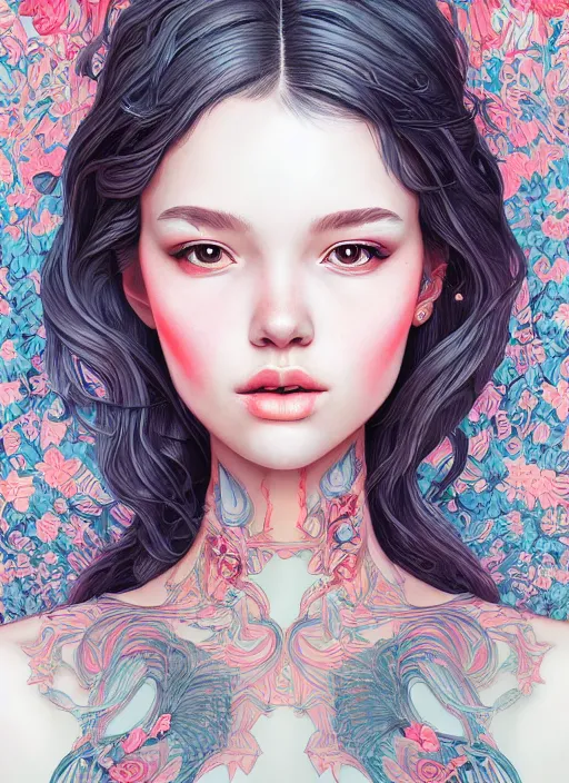 Image similar to girl venizian, extremely detailed, sharp focus, portrait, smooth, digital illustration, by james jean, by eliza ivanovo, by rossdraws, frank franzzeta, sakimichan