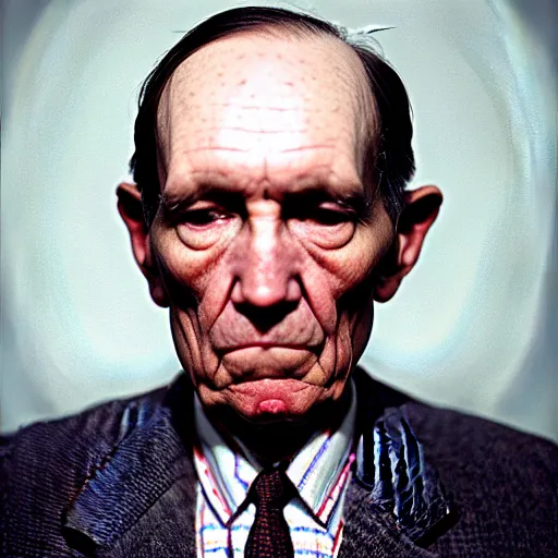 Prompt: William Burroughs by Gottfried Helnwein