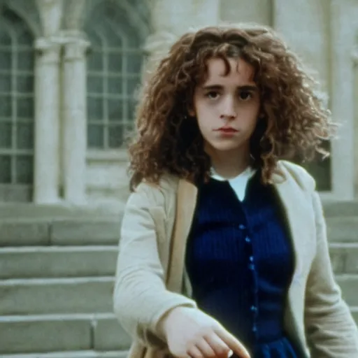 Image similar to 30mm film still of Hermione Granger.