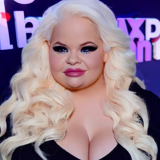 Image similar to trisha paytas at work, professional,