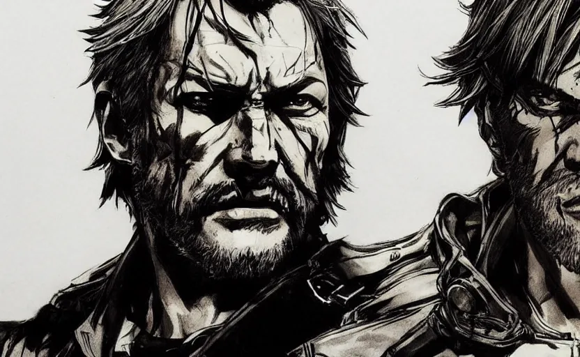 Image similar to yoji shinkawa drawing of arthur morgan,