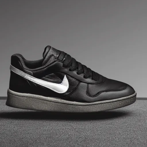Image similar to side view of one sport sneaker in the center of the image on a blank background