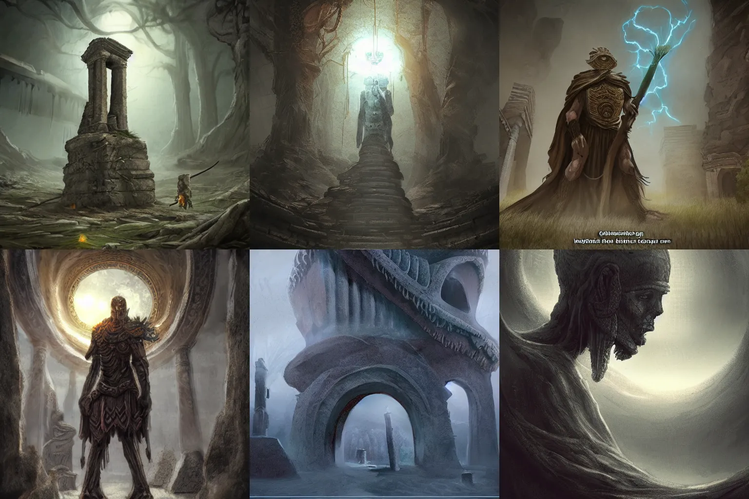 Prompt: Guarding the ancient knowledge, eerie, concept art, cinematic