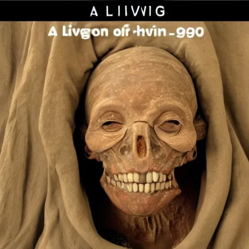 Prompt: a living human at 9000 years old