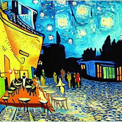 Prompt: christmas with van gogh, realistic