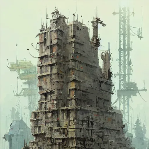 Image similar to an incredible mega structure building by ian mcque