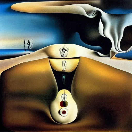 Prompt: Intracranial pressure - masterpiece by Salvador Dali