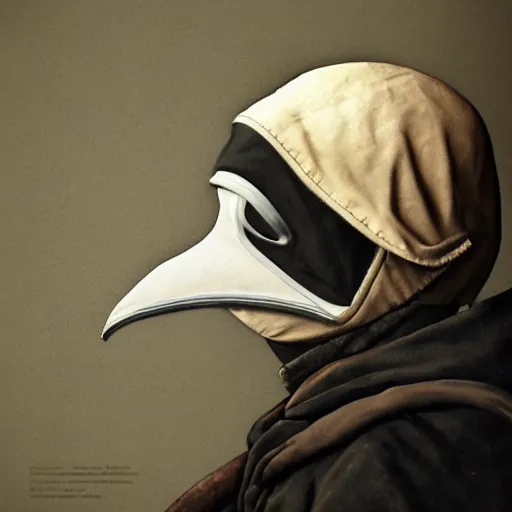 Image similar to A plague doctor portrait by Norman Rockwell masterpiece, octane trending on cgsociety, Extremely detailed, 8k, profile picture