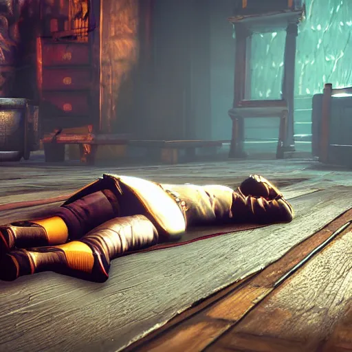 Image similar to Magnet lying on the floor, witcher 3 graphics