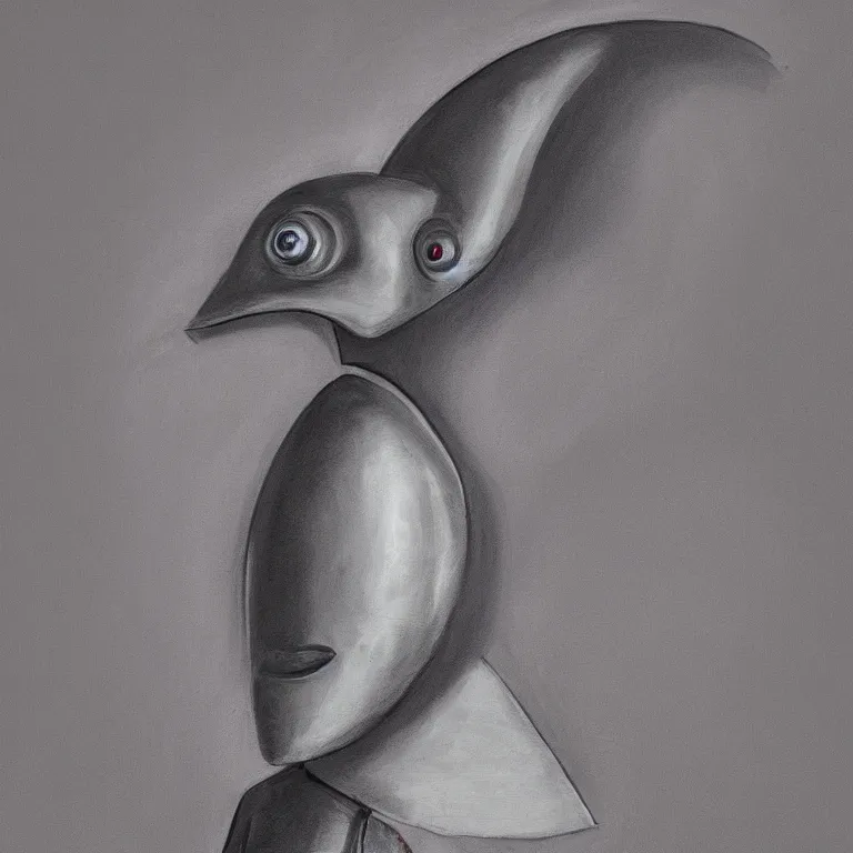 Prompt: A sinister grey space alien, official portrait