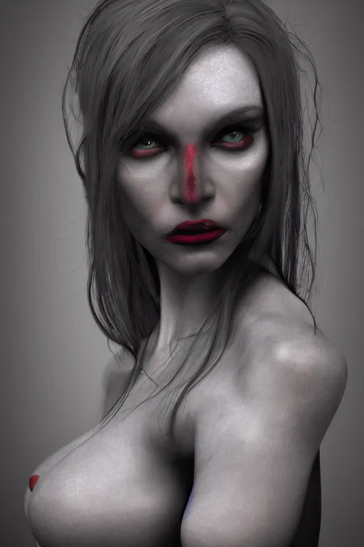 Image similar to Portrait of the Succubus Queen, Photorealistic, Ultra Details, Dark Atmosphere, Ambient Lighting