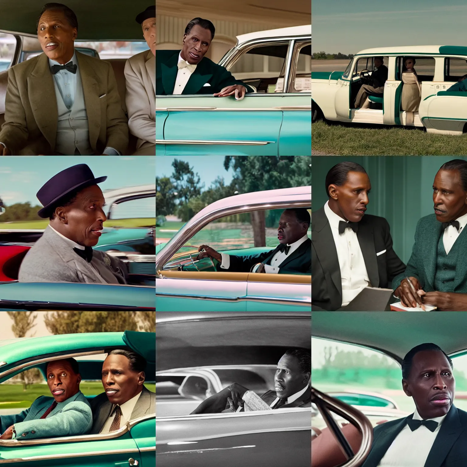 Prompt: a film still from green book ( 2 0 1 8 )