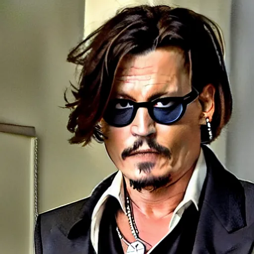 Image similar to Johnny depp as Spider-Man