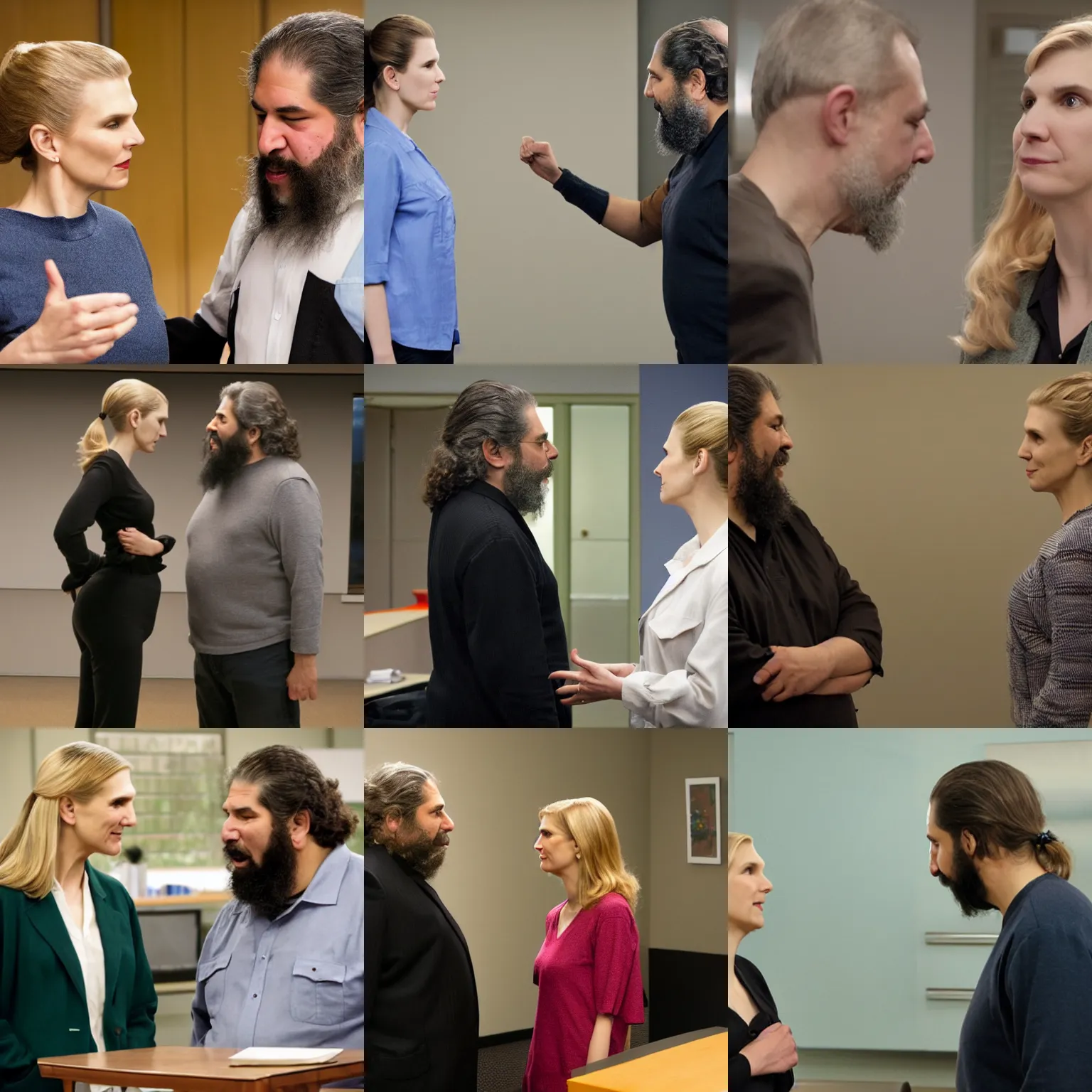 Prompt: kim wexler fist fights richard stallman