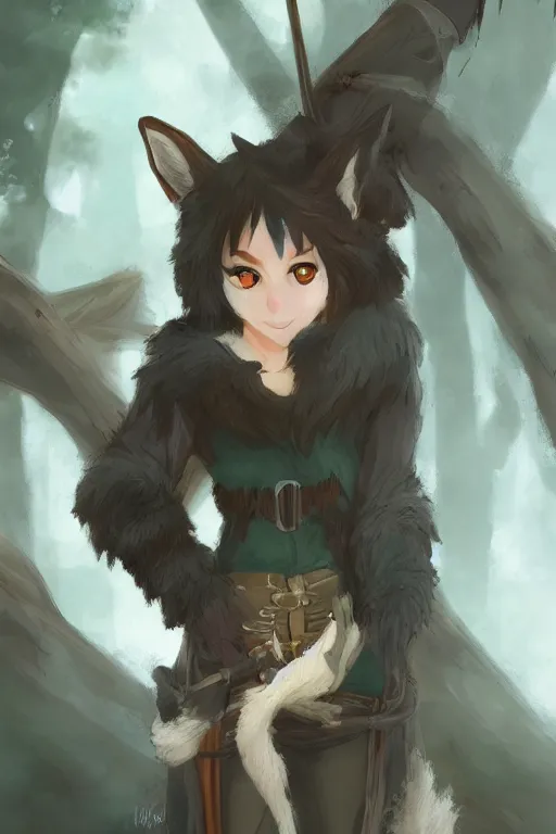 Prompt: an anthropomorphic medieval fox assassin with a fluffy tail in the forest, trending on artstation, trending on furaffinity, digital art, by kawacy, anime, furry art, warm light, backlighting, cartoon, concept art