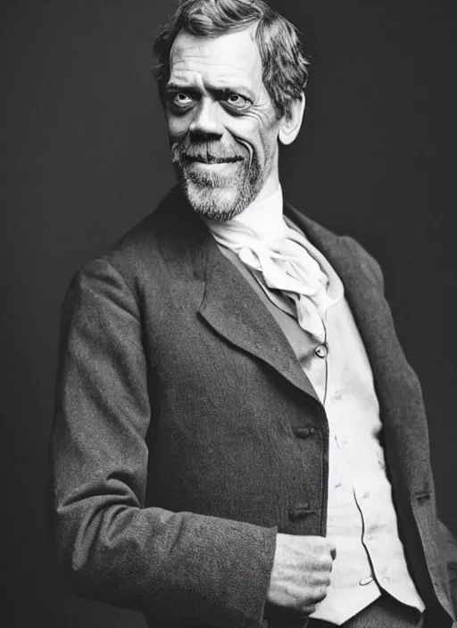 Prompt: hugh laurie as a victorian politician, smiling, male, victorian, detailed face, highly detailed, cinematic lighting, photograph by elliott & fry