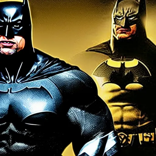 Image similar to dwayne johnson as batman