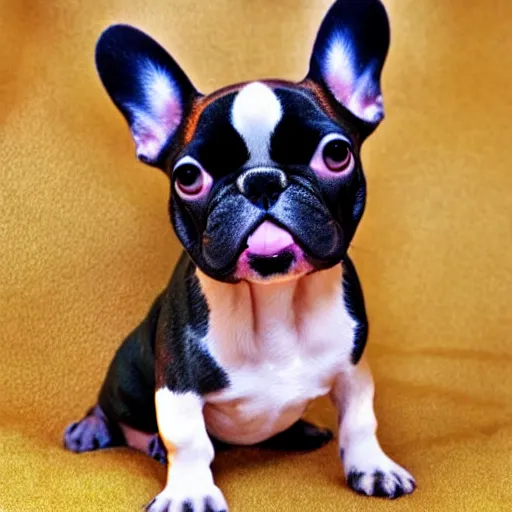 Image similar to red fawn hair french bulldog in pixar style ultra detail photo